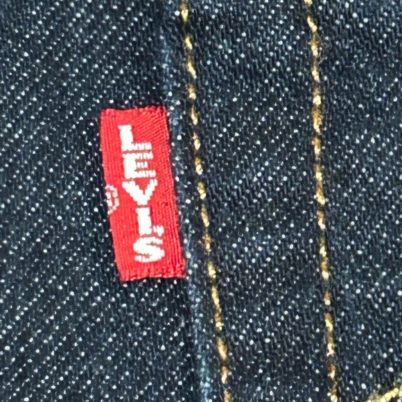 New Levi's 501 Premium Denim Big E Leather Patch Jeans 24 x 30 - Picture 5 of 11